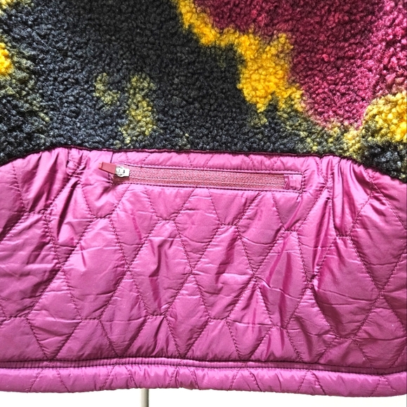 JOYLAB Multi-color Tie Dye Effect Full Zip-up Fleece Hooded Women's Jcket Medium - Picture 4 of 11